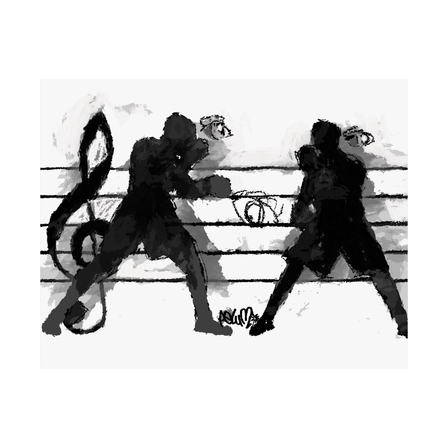“Thrown Match” Print