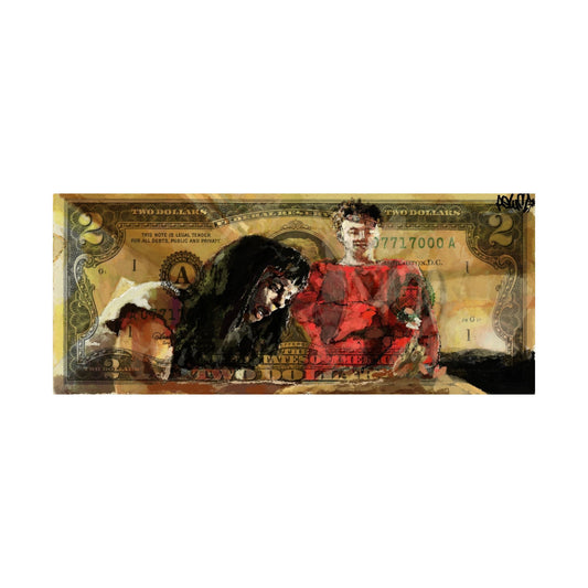 “Jesse & Jane” 2 Dollar Bill Print (24x10)
