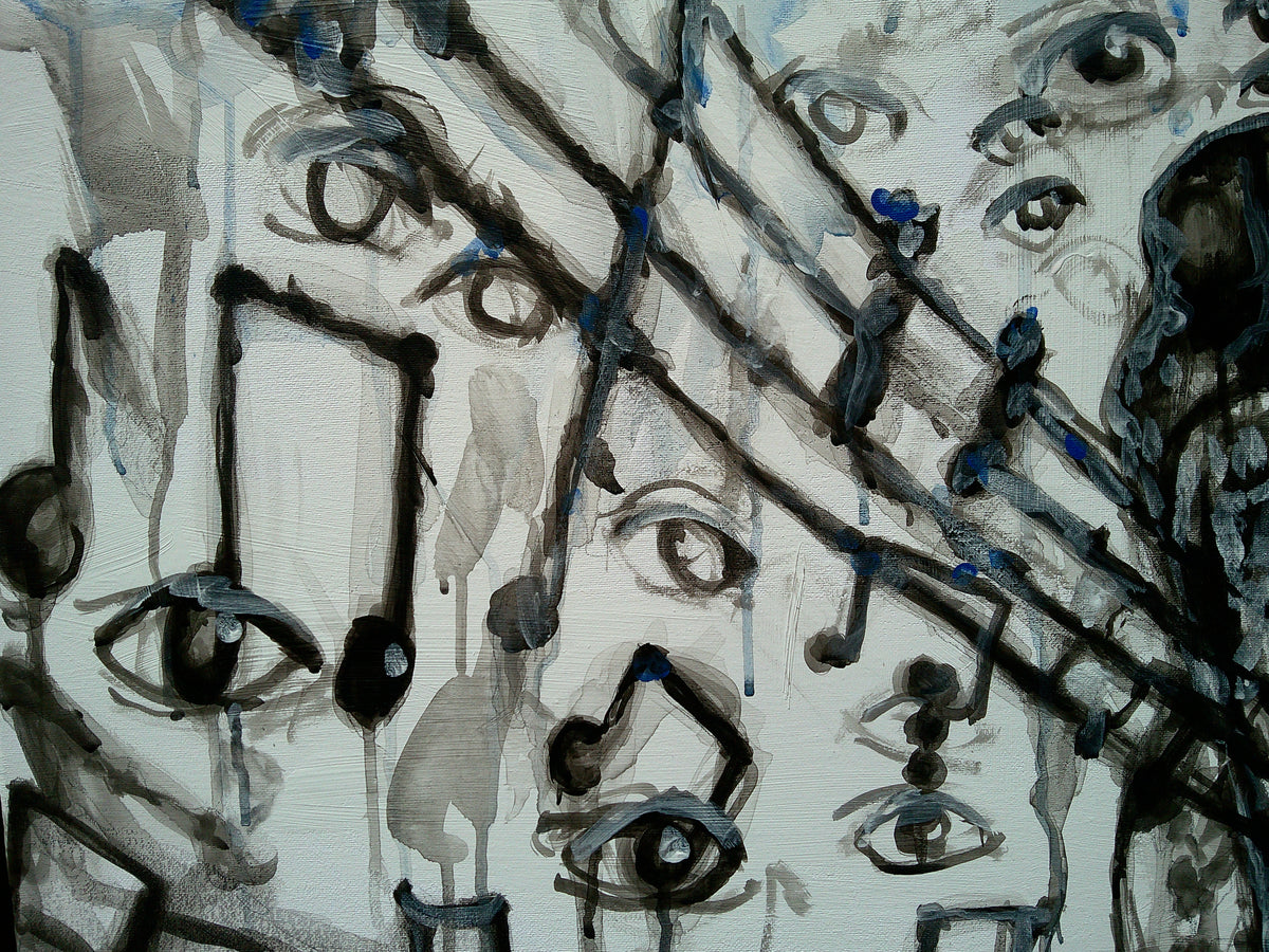 “Loud Dalmatian” Acrylic Painting (24x36in)