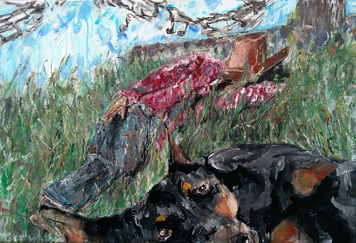“Concussion” Acrylic Painting (24x36in)