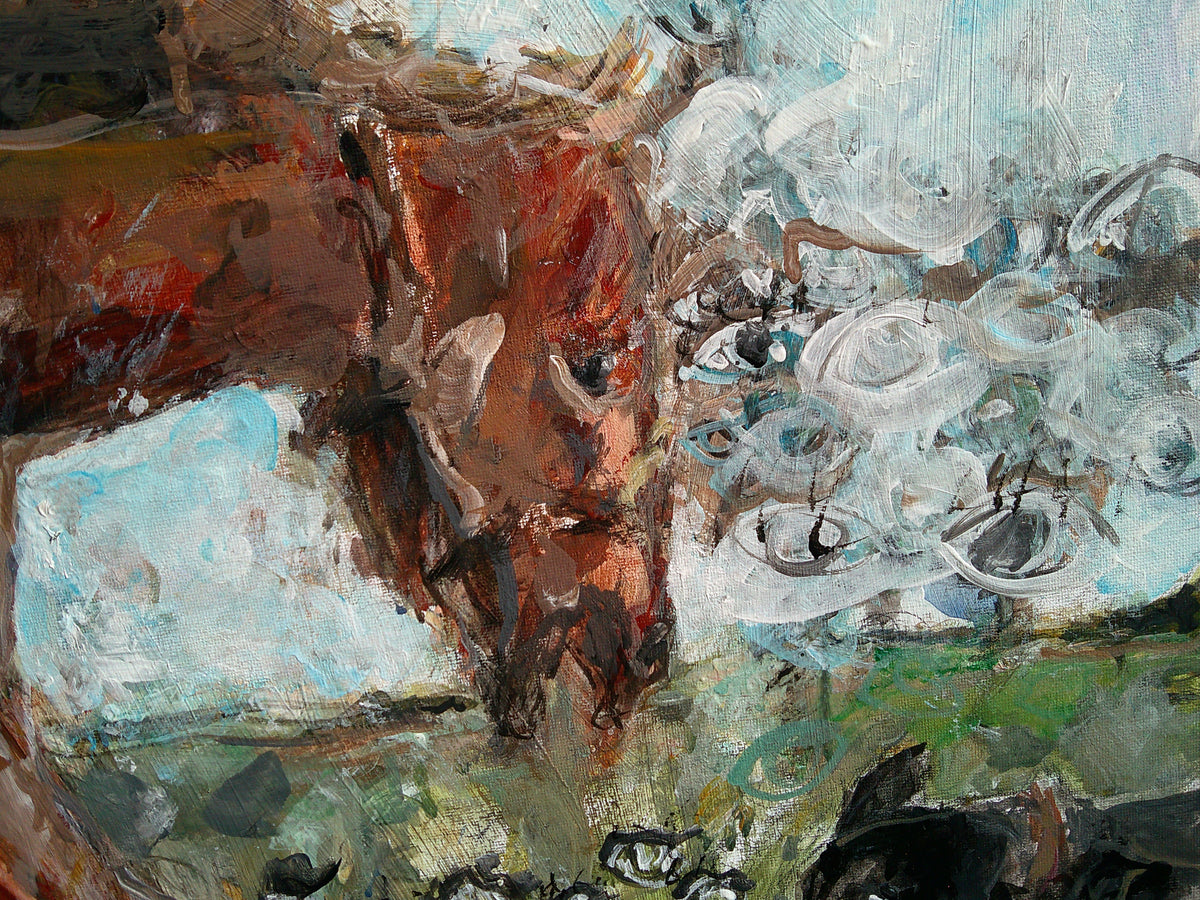 “Horseback” Acrylic Painting (24x36in)