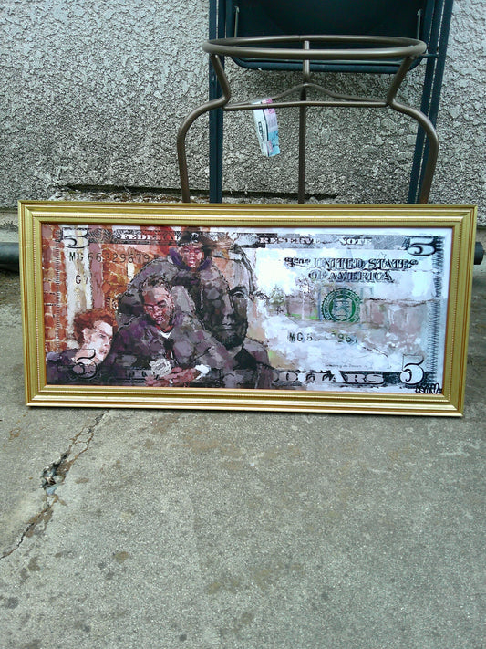 “The Wire” Dollar Bill Print (24x10)