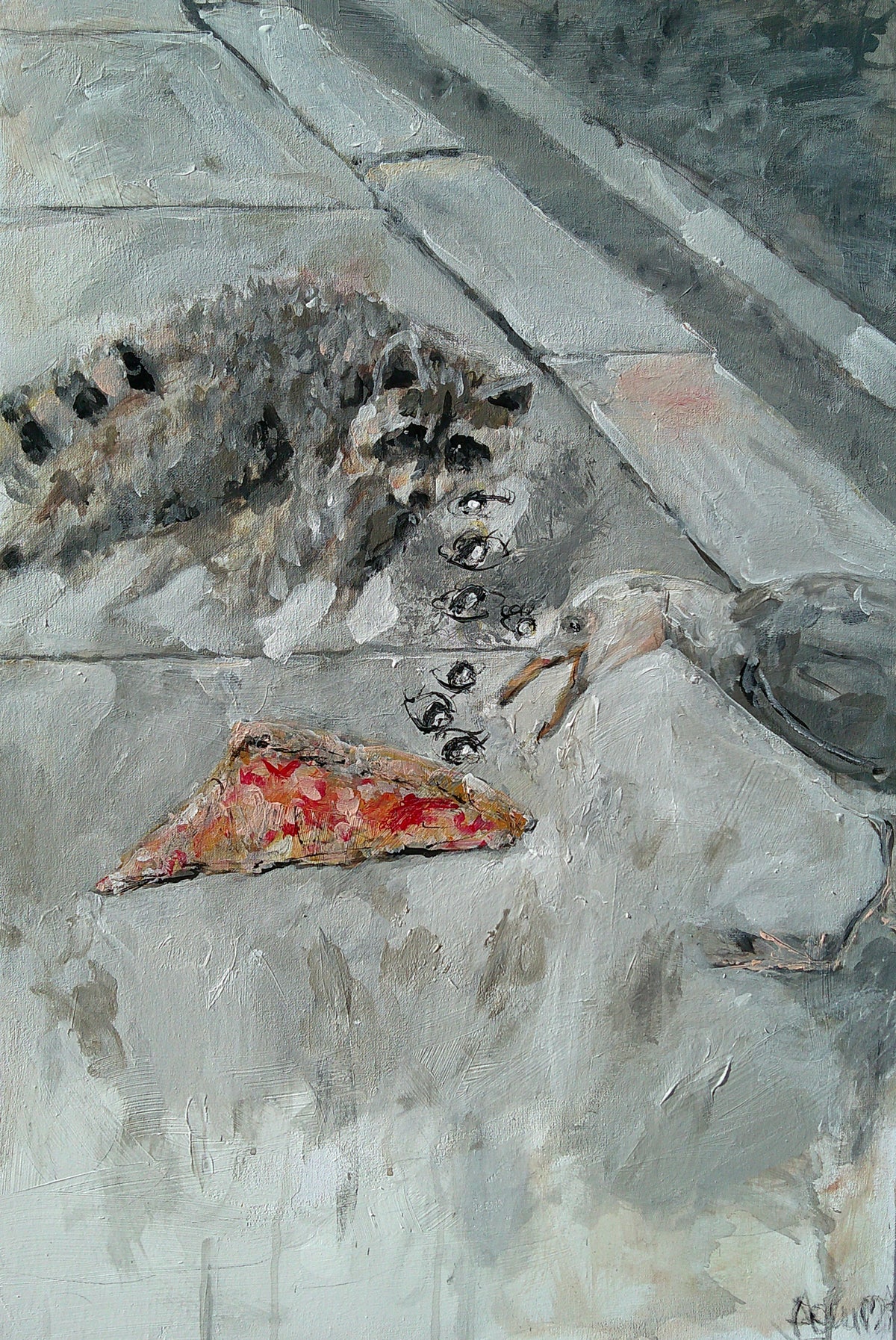 “Last Slice” Acrylic Painting (24x36in)
