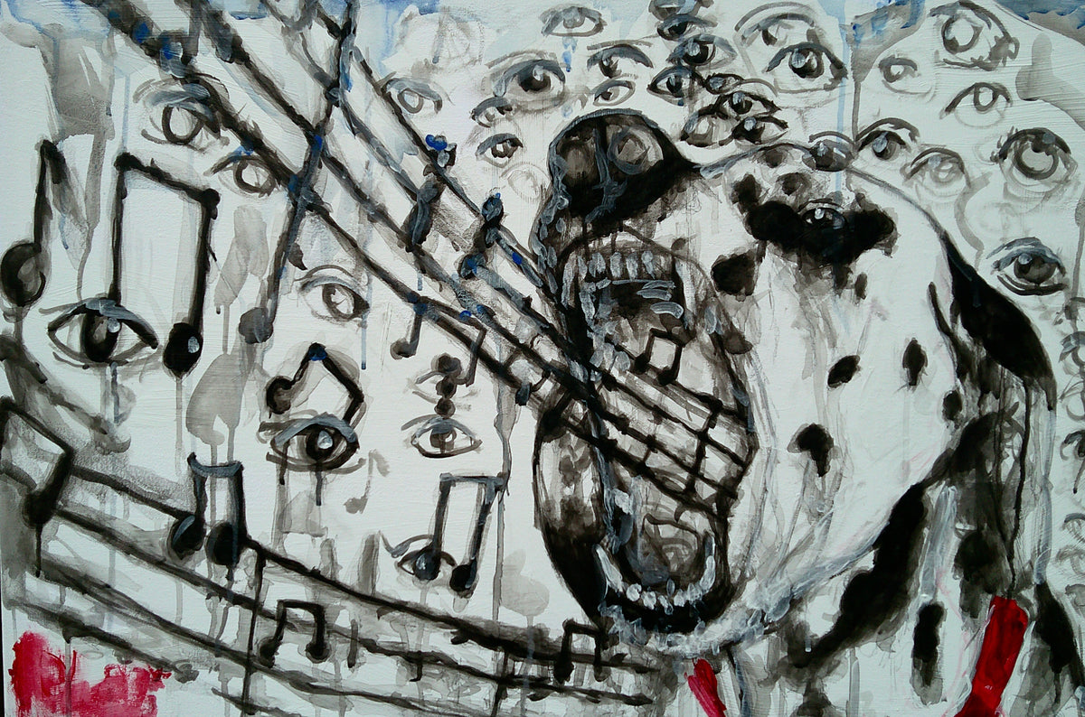 “Loud Dalmatian” Acrylic Painting (24x36in)